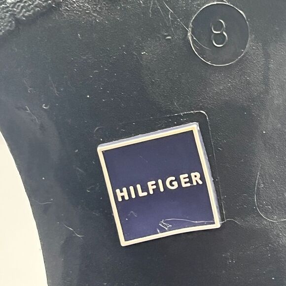 Tommy Hilfiger  Women’s Freza Black Quilted Rain Boots Size 8 - Picture 14 of 14